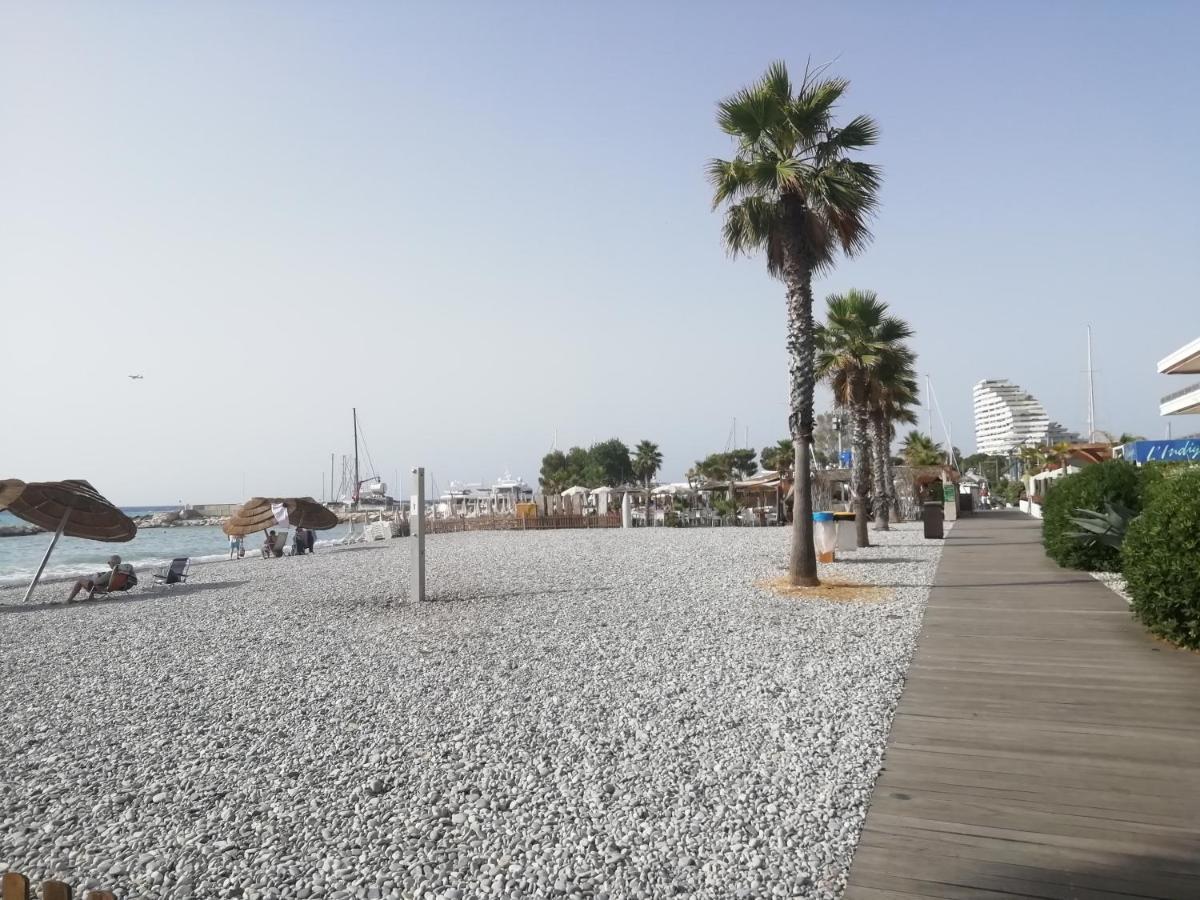 Cote D'Azur Joli Studio 50M Plage, Climatisation , Parking. Villeneuve-Loubet Exterior photo